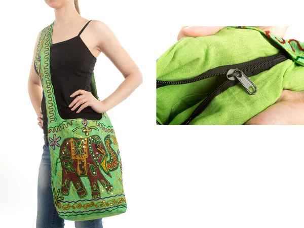 Stylische indische Handtasche — Stockfoto