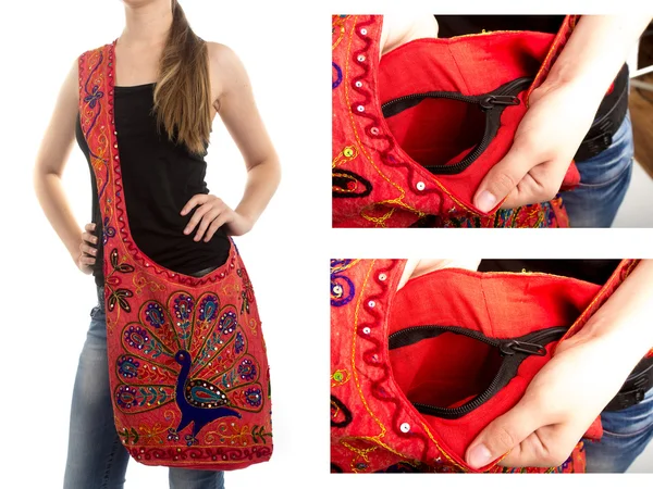 Stylische indische Handtasche — Stockfoto