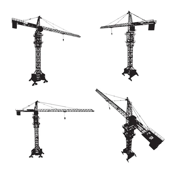 建筑起重机集 — 图库矢量图片