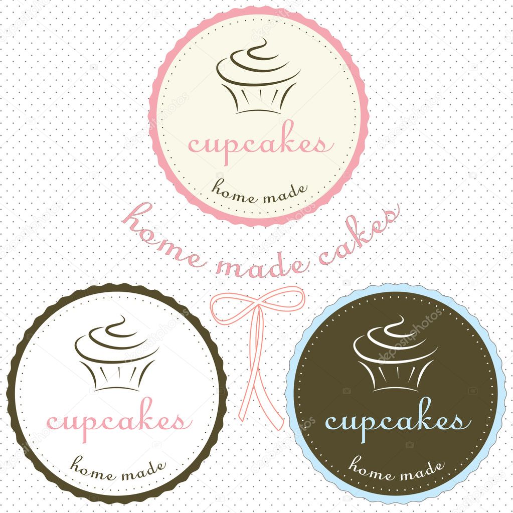 Vector EPS10 cupcakes