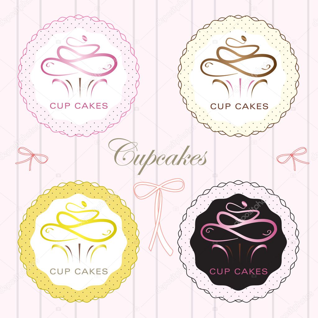 Vector EPS10 cupcakes