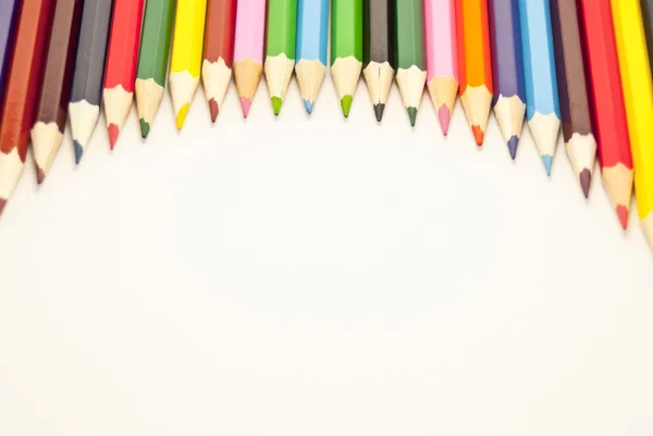 Kritor, färgade pennor — Stockfoto