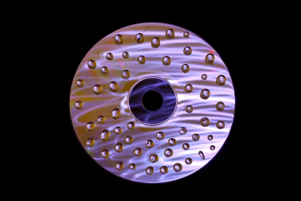 Gotas húmedas de cd —  Fotos de Stock
