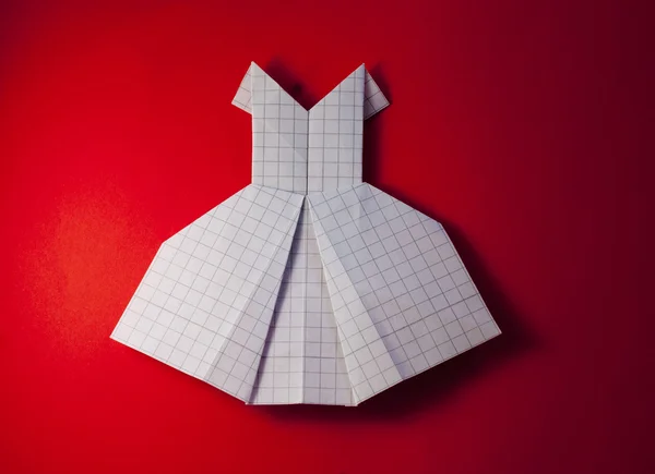 折り紙のドレス — ストック写真