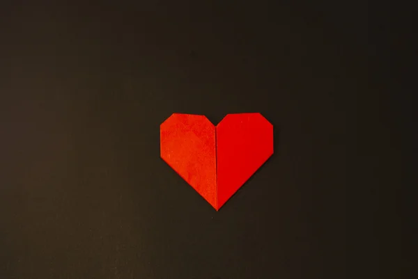 Origami coração — Fotografia de Stock