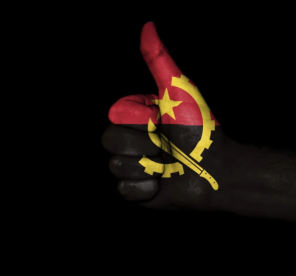 Vlag van Angola vuist — Stockfoto