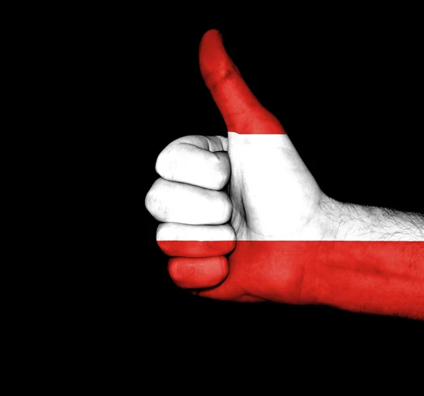 Австрийский кулачный флаг — стоковое фото