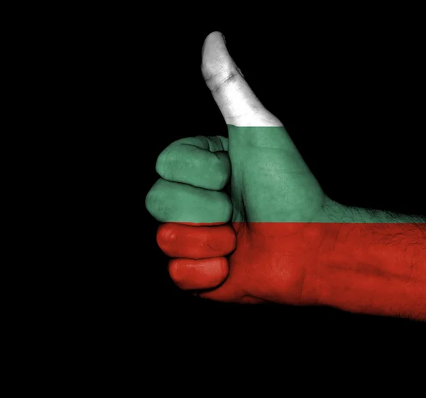 Βουλγαρικά σημαία γροθιά — Φωτογραφία Αρχείου