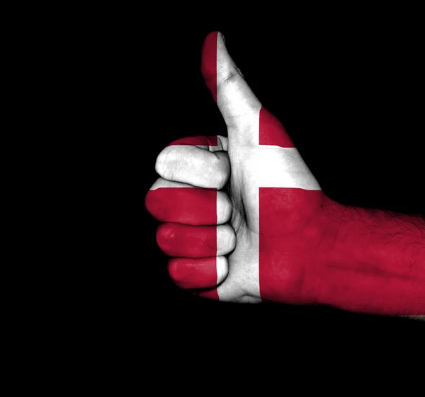 Danish Flag Fist — Stock Photo, Image