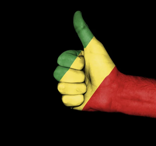 共和国的刚果旗拳头 — 图库照片