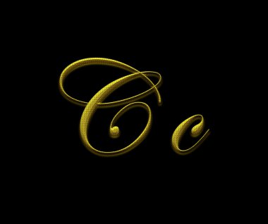 Altın Alfabe harf c