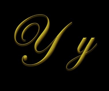 Altın Alfabe harf y