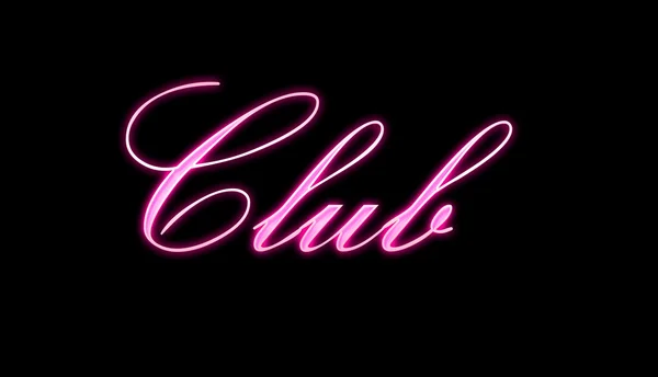 Club pink neon — Stockfoto