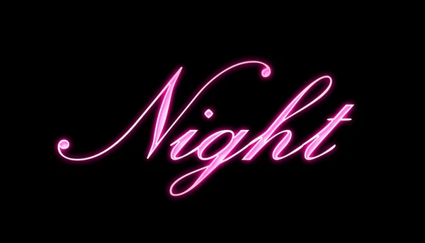 Nacht roze neon — Stockfoto