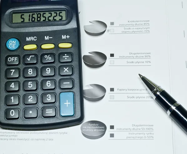 Calculation of profits — Stock Photo, Image