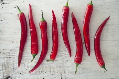 Kırmızı acı biber.