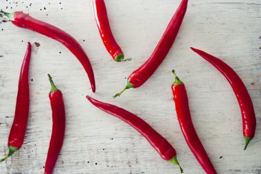 Kırmızı acı biber.