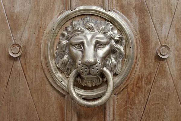 门环作狮子的头 — 图库照片#