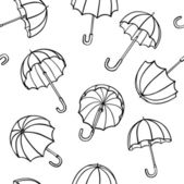 Vektor nahtlose Muster von Regenschirmen