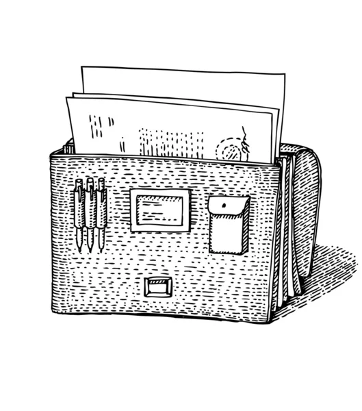 evrak çantası ile imzalanmış belge