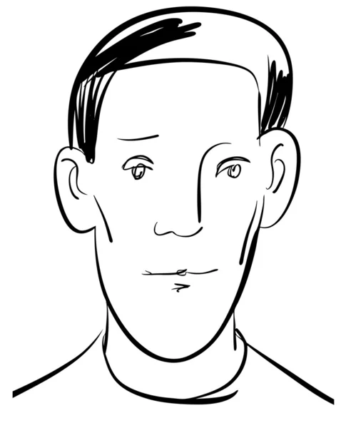 Sketch of Man Character — Stock Vector