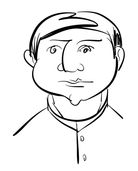 Sketch of man character — Stock Vector