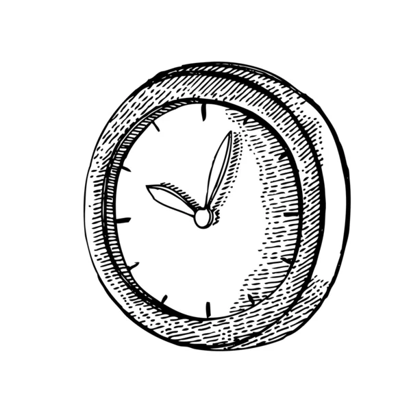 Horloge ronde . — Image vectorielle