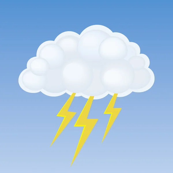 vektör bulut ve aydınlatma