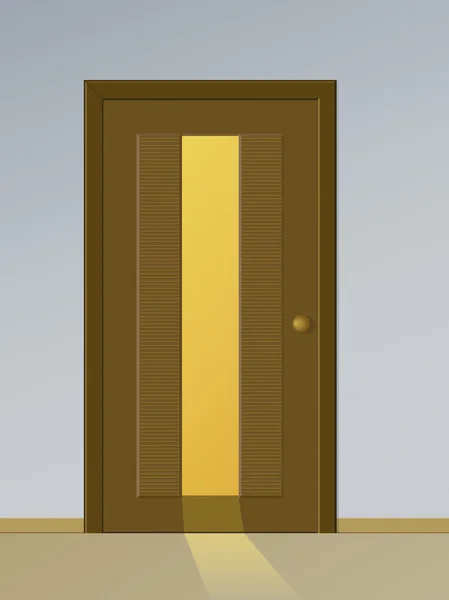 Drzwi z światło — Wektor stockowy