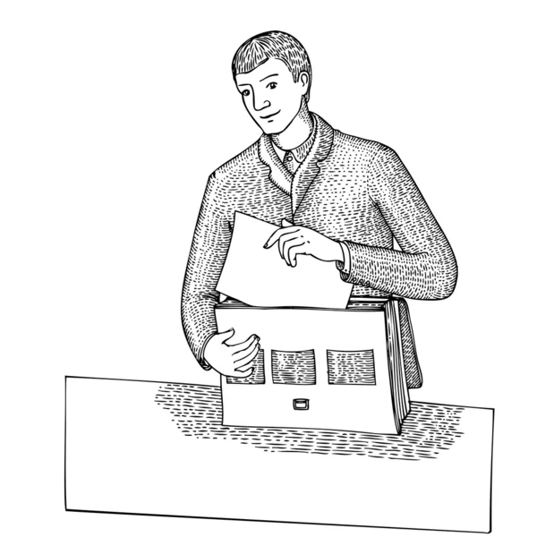 adam belge ve çanta