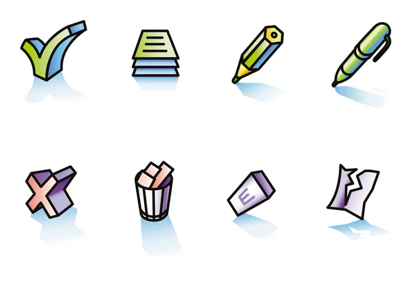 simgeler, office set: yazma