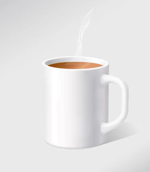 Vecteur tasse blanche — Image vectorielle