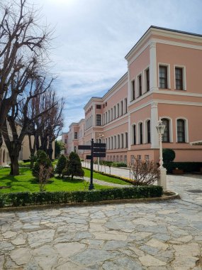 İstanbul, Türkiye Mart 2021, Milli Saray Boya Müzesi Boğazı kıyısında bir sanat müzesidir..