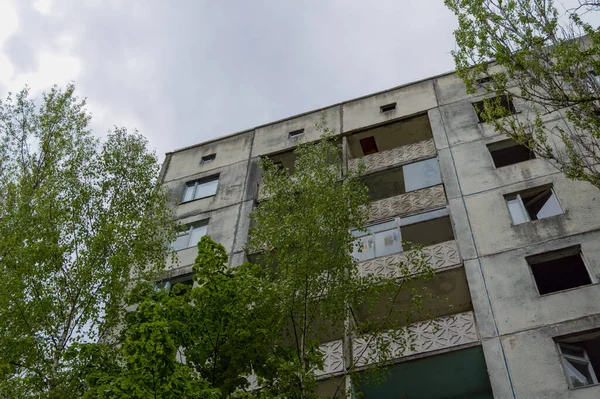 Hus Tjernobyl Stad Ukraina 2019 — Stockfoto