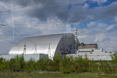 Ukrayna 'daki Çernobil enerji santralinin yeni güvenli bölgesi.