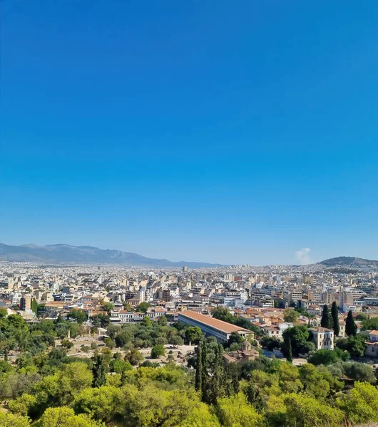 Panoramic View Beautiful Countryside Greece — Zdjęcie stockowe