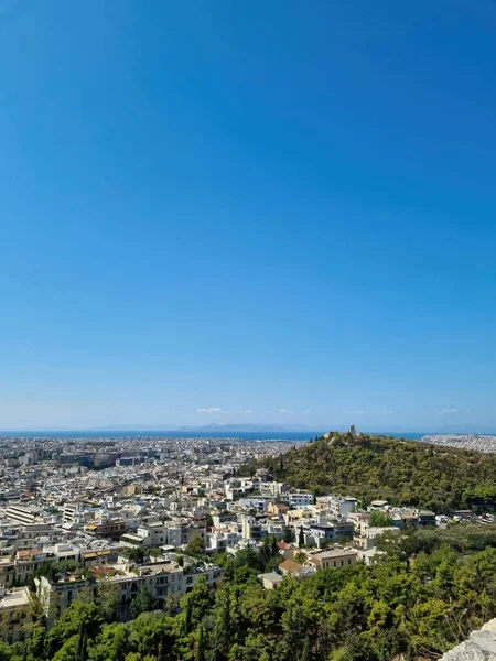 Luftaufnahme Der Akropolis Von Athen Der Tempel Der Athene Nike — Stockfoto