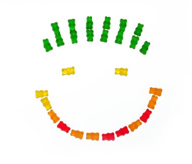 gülümseme ve şeker yüzünden