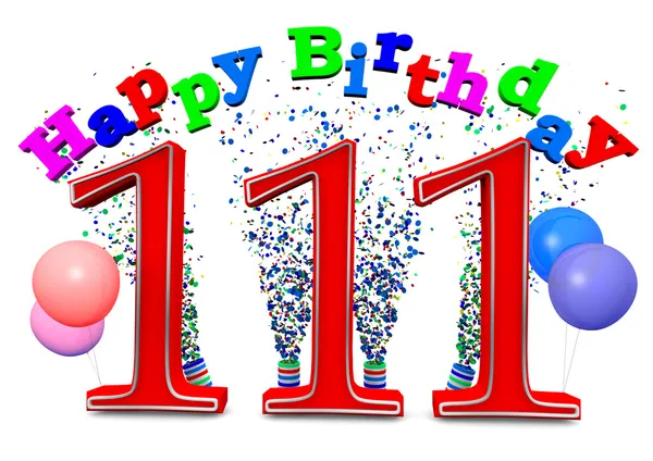 Feliz 111º cumpleaños — Foto de Stock
