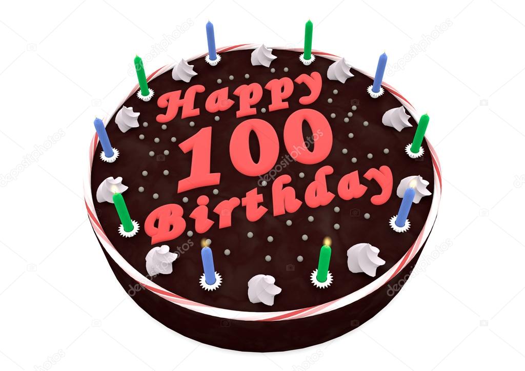 chocolate cake for 100th birthday