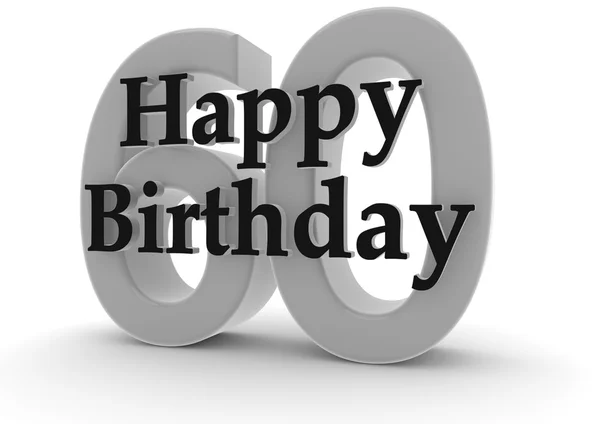 Feliz aniversário para o 60o aniversário — Fotografia de Stock