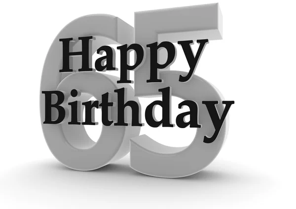 Happy Birthday for 65th birthday — Stock Photo, Image