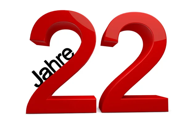 22 Jahre — Stock Photo, Image