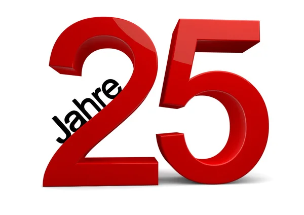 25 Jahre — Stock Photo, Image