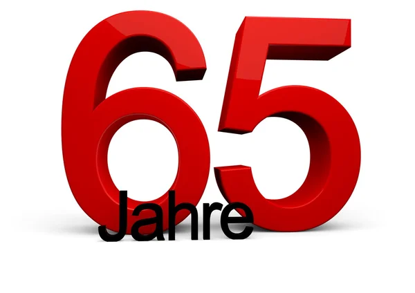65 Jahre — Zdjęcie stockowe