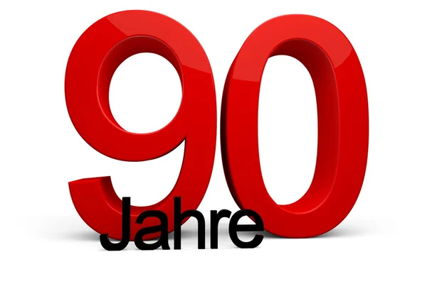 90 Jahre — Stock Photo, Image