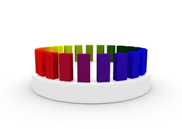 Cubi con gradiente di colore su una presa — Foto Stock