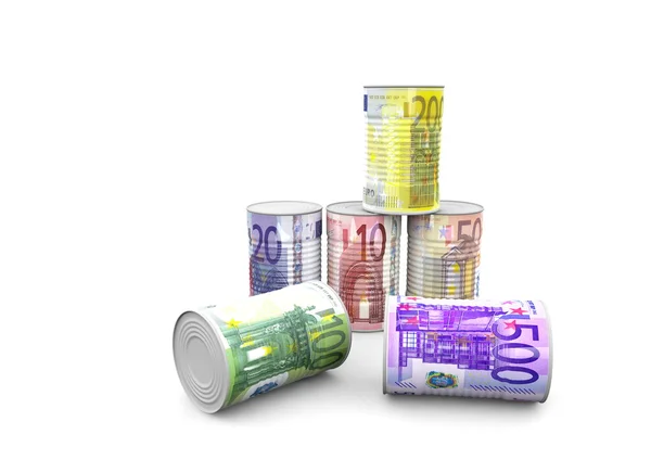 Euro latas —  Fotos de Stock