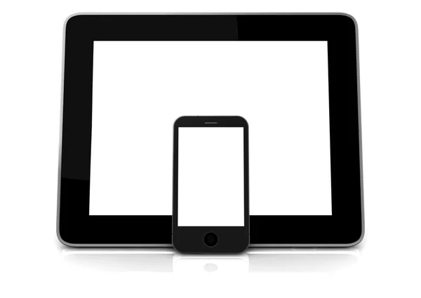 Tablet ve telefon — Stok fotoğraf