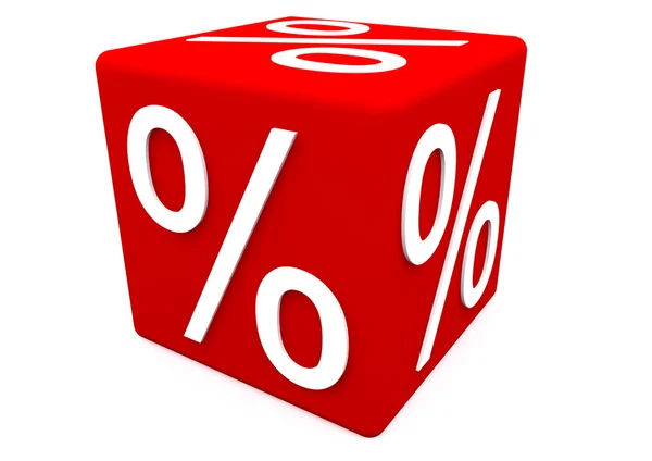 Percentage teken — Stockfoto